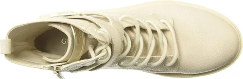 Vista 5 de GUESS Botas de combate Orana para mujer, Negro