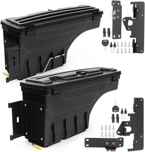 Vista 22 de GRAND ORANGE Caja de herramientas con cerradura para caja de almacenamiento de caja de camiones