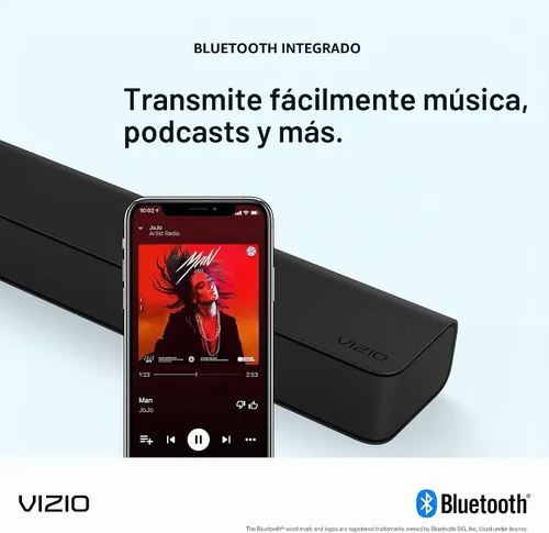 Vista 8 de VIZIO Barra de sonido de cine en casa V-Series 2.1 con Dolby Audio, DTS Virtual:X, Bluetooth, subwoofer inalámbrico, compatible con asistente