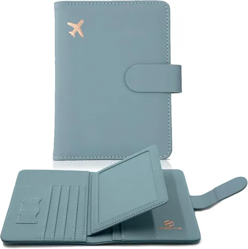 Vista 32 de Melsbrinna - Funda para pasaporte, ranuras para tarjetas, bonita funda para pasaporte para mujeres/hombres, resistente al agua con bloqueo RFID