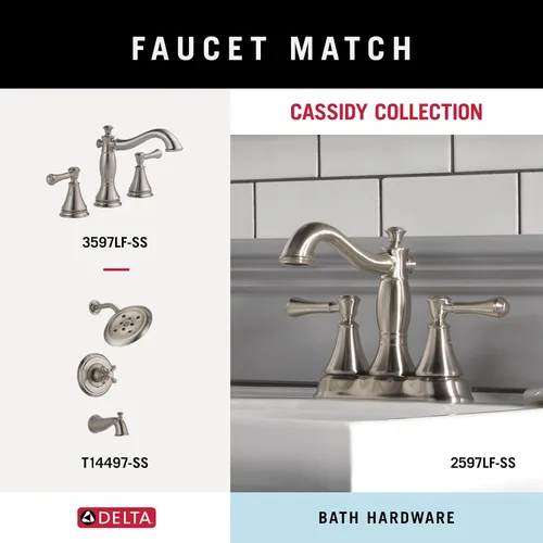 Vista 4 de Delta Faucet Cassidy Barra para toallas doble de 24 pulgadas, 79718-SS
