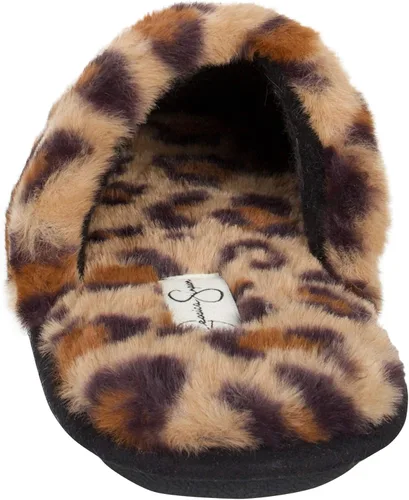Vista 7 de Jessica Simpson - Pantuflas cómodas de piel sintética para mujer con suela antideslizante y espuma viscoelástica