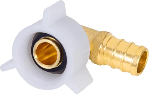 Vista 8 de PEX 1/2 "x 1/2" NPT Codo giratorio roscado hembra NPSM accesorios de latón para crimpado, accesorios Pex 1/2 pulgada 90 grados giratorio hembra