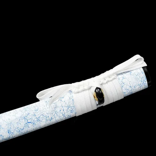 Vista 5 de Espada Katana Blanca Espadas Samurai Japonesas Reales