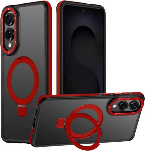 Vista 40 de Funda para Samsung Galaxy S24 Plus, soporte de anillo magnético ajustable [compatible con Magsafe], [protección a prueba de golpes de grado militar]