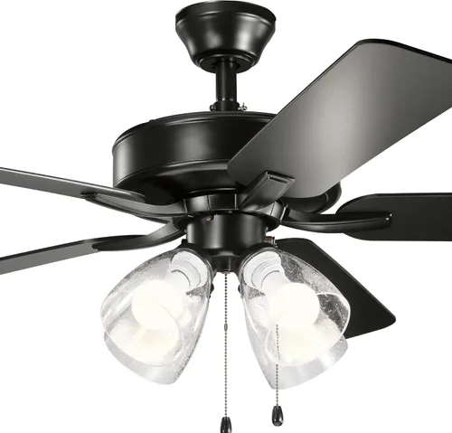 Vista 6 de Kichler Ventilador Basics Pro Premier de 52 pulgadas, negro satinado