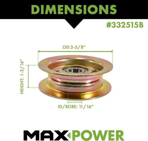 Vista 2 de Maxpower 10741 Idler Pulley reemplaza John Deere