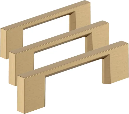 Vista 20 de Amerock 10BX37131CZ Tirador de gabinete Champán Bronce 3-3/4 pulgadas (96mm) de centro a centro Paquete de 10 unidades Cityscape Herrajes