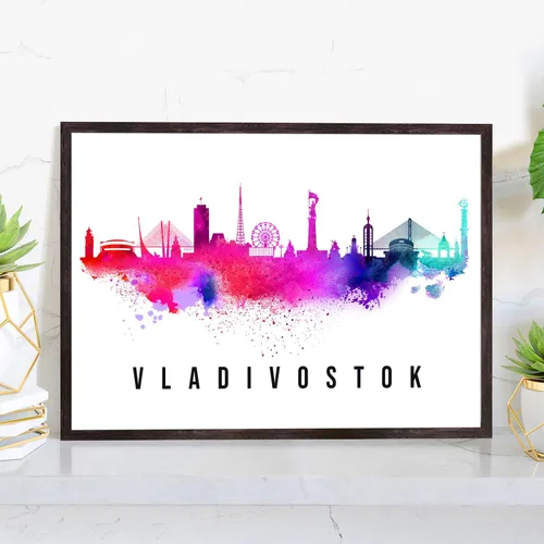 Vista 16 de Pera Print Póster de Rusia, póster de Rusia-Arkhangelsk, ilustración de Rusia Skyline City, póster de horizonte moderno, impresión de paisaje urbano