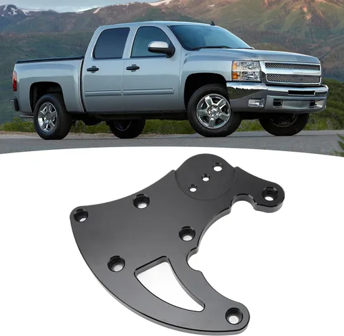 Vista 7 de LS R4 Kit de soporte de compresor de CA Soporte de aire acondicionado para automóvil Montaje de compresor de aire acondicionado Accesorios de Negro