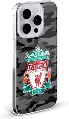 Vista 2 de Head Case Designs Funda de gel con licencia oficial del Liverpool Football Club Away Colourways Crest Camou [protección de grado militar] compatible