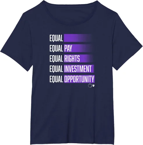 Vista 5 de USWNTPA - Equal - Fight For Equality - Camiseta de fútbol de Estados Unidos, Azul