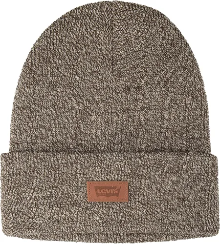 Vista 2 de Levi's All Season Comfy Leather Logo Patch Cuffed Hero Beanie