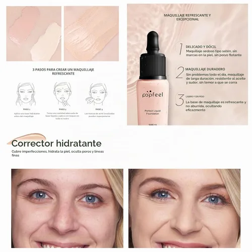Vista 3 de FantasyDay - Juego de 15 piezas de maquillaje profesional, set de cosméticos de belleza básicos para principiantes, que incluye 15 correctores