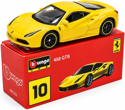 Vista 11 de Bburago Coche modelo de metal fundido a troquel a escala 1:64 de la serie Ferrari (430 Scuderia)