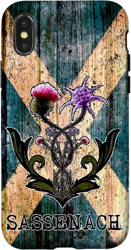 Vista 5 de Purple Thistle Flower Scottish Flag Scots Sassenach Vintage Case for iPhone 17