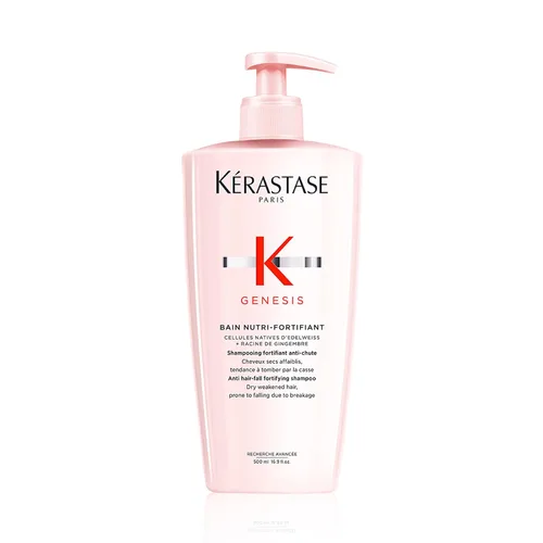 Vista 5 de Champú Kérastase Genesis Fortalecedor Nutri-Fortifiant - Para Cabello Débil o Dañado, Desenreda y Hidrata, Para Cabello Normal a Seco