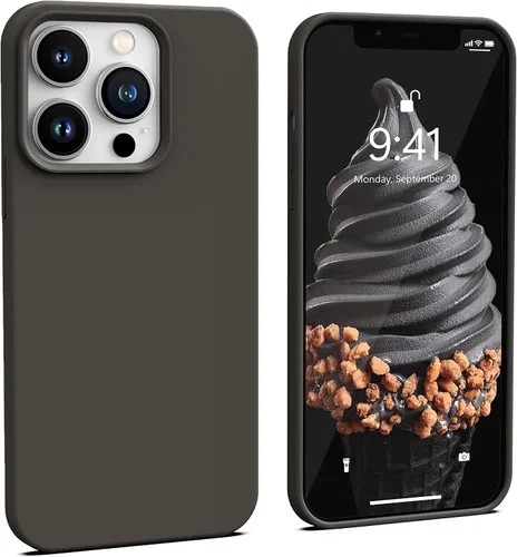 Vista 19 de IceSword Funda compatible con iPhone 13 Pro de 6.1 pies, funda delgada de silicona líquida a prueba de golpes, suave antiarañazos, bonita protección