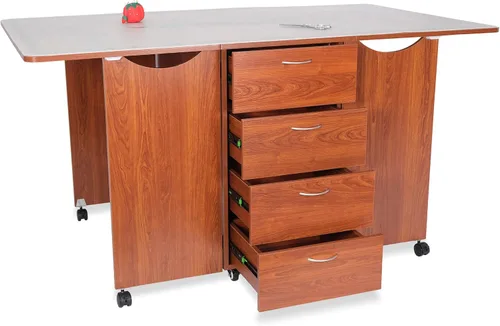 Vista 16 de Kangaroo Kookaburra Mesa de corte – Estación de trabajo grande de costura, acolchado y manualidades con superficie expandible de 70 x 40 pulgadas