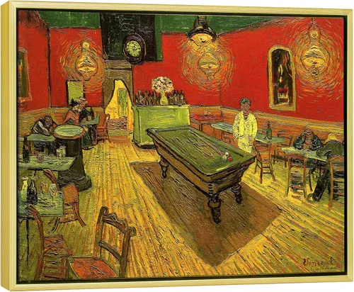 Vista 10 de Wieco Art The Night Cafe in the Place Lamartine in Arles - Lienzo clásico de Van Gogh, famosas pinturas al óleo abstractas, reproducción de obras