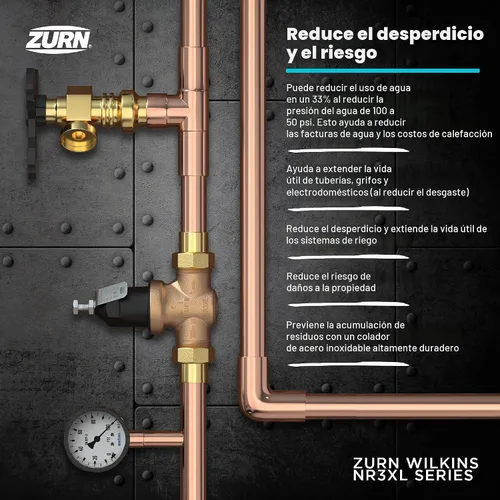 Vista 4 de Zurn Wilkins 34-NR3XLDU 3/4" válvula de reducción de presión