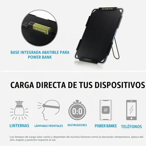 Vista 7 de Goal Zero Nomad 5 Panel solar, pequeño, ligero, 11500 BT204