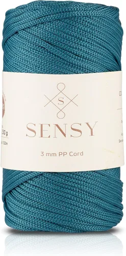 Vista 73 de Cuerda de poliéster Sensy Premium de 3 mm, 120 metros, 100% cordón de polipropileno, cuerda de macramé de 3 mm, cordón para bolsos de ganchillo