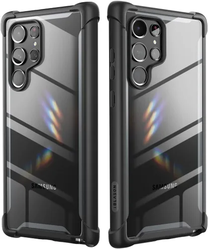 Vista 9 de i-Blason Funda transparente para Samsung Galaxy S22 Ultra (6.8 pulgadas) 5G, funda protectora robusta [Ares] sin protector de pantalla integrado