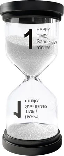 Vista 20 de Temporizador de arena de 1 minuto, reloj de arena de plástico para niños, temporizador de reloj de arena acrílico, reloj de arena pequeño de 1 Rojo