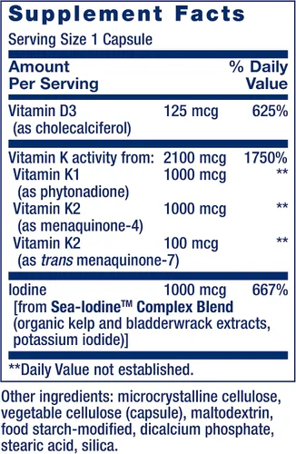 Vista 6 de Life Extension Super Omega-3 EPA/DHA Aceite de Pescado y Vitaminas D y K con Yodo de Mar
