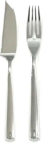 Vista 10 de MEPRA 105022005 Arte - Juego de cubiertos de 5 piezas de acero inoxidable 18/10, estilo americano, para comedor fino, apto para lavavajillas