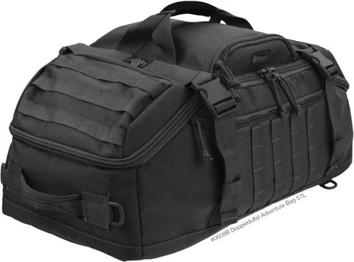 Vista 9 de Maxpedition Doppelduffel bolsa de aventura. Negro