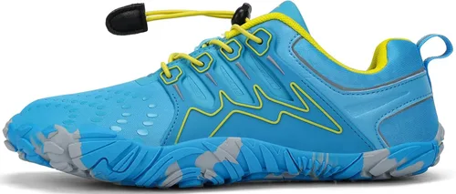 Vista 5 de Kricely Zapatos minimalistas para hombre, zapatos de entrenamiento con puntera ancha, suela cero caída