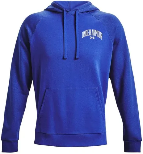 Vista 4 de Under Armour Sudadera con capucha Rival Wordmark Colorblock para hombre