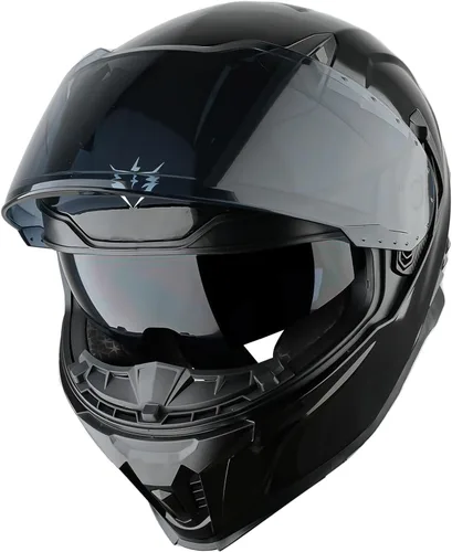 Vista 5 de 1Storm Casco integral de motocicleta para adultos, hombres y mujeres, casco de carreras de bicicleta de calle, aprobado por DOT, con un escudo extra