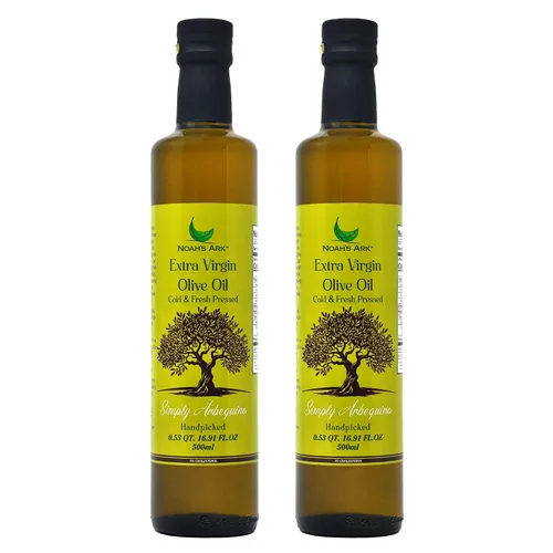 Vista 10 de Aceite de oliva virgen extra prensado en frío y fresco Arbequina de Noah's Ark Origen único, alto polifenol - 3L/101 oz