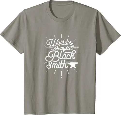 Vista 45 de Blacksmith Blacksmithing Forge Metalsmith Forging T-Shirt Asphalt Grey