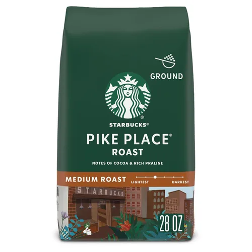 Vista 31 de Starbucks Mezcla de desayuno molido tostado medio, bolsa de 18 onzas