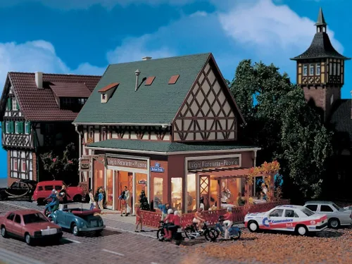 Vista 2 de HO Scale Luigi's Pizzeria - 7 x 4-1/2 x 5" 7.1 x 4.5 x 5.0 in