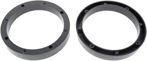 Vista 2 de 2 pares de anillos espaciadores de altavoz de plástico de 6.5" - Adaptador de montaje de instalación personalizada de rango medio para subwoofer