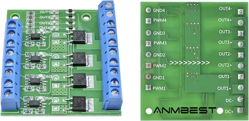 Vista 9 de 5PCS DC 5V-36V 15A (Max 30A) 400W Dual High-Power MOSFET Trigger Switch Drive Module 0-20KHz PWM Ajuste Interruptor Electrónico Tablero de Control