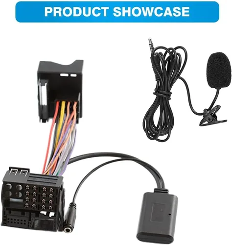 Vista 5 de Adaptador auxiliar de audio con micrófono, adaptador AUX de audio compatible con BMW Z4 E85 2003-2008, compatible con BMW Z4 E86 2003-2008