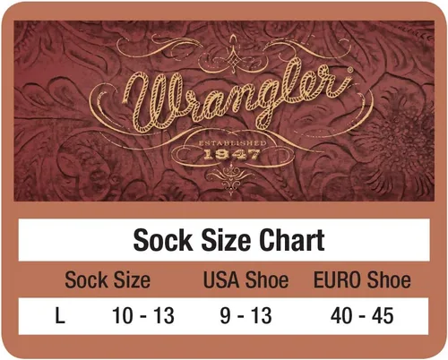 Vista 2 de Wrangler Men's Lightweight Ultra-dri Boot Socks 3 Pair Pack