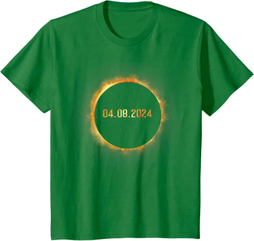 Vista 40 de Totality 04.08.24 Total Solar Eclipse 8 de abril de 2024 Eclipse Camiseta, Negro, S