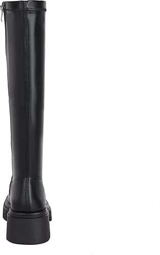 Vista 7 de vivianly Women's Chunky Heel Knee high Boots Zipper Square Toe Platform Booties