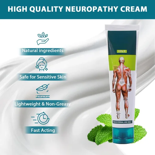 Vista 3 de Ceam para aliviar la neuropatía, crema para los nervios con ingredientes naturales, refrescante y calmante para pies, manos, piernas