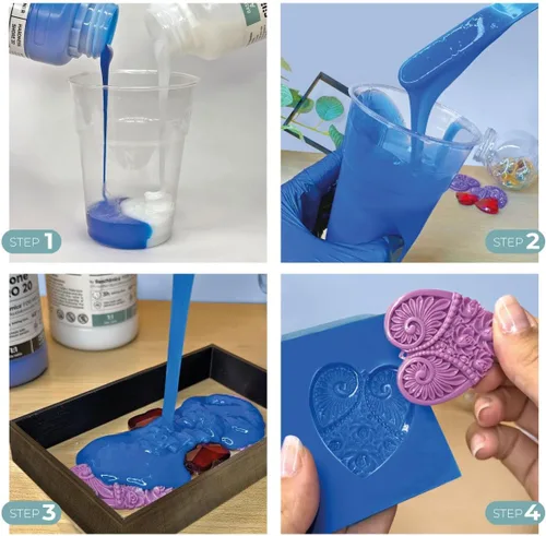 Vista 3 de R PRO 20 Silicone Rubber Liquid 1:1 - Moulding Silicone Medium Soft & Non-Toxic, Dubling Silicone for Mould Making, Resin, Candle Moulds