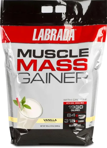 Vista 2 de Labrada Nutrición Ganador de masa muscular, chocolate, 12 libras