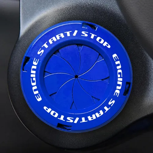 Vista 11 de Cubierta de Botón de Arranque Giratorio, Accesorios de Motor de Coche Push to Start Stop, Cubierta de Interruptor de Encendido Automático, Regalo