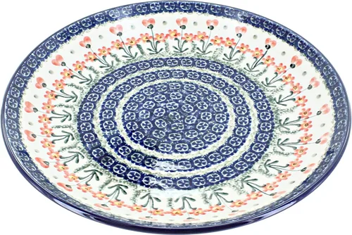 Vista 18 de Cerámica pulida de rosa azul – Plato de cena Athena marrón – 10.5 pulgadas de diámetro – Ideal para comidas diarias, comidas informales o como